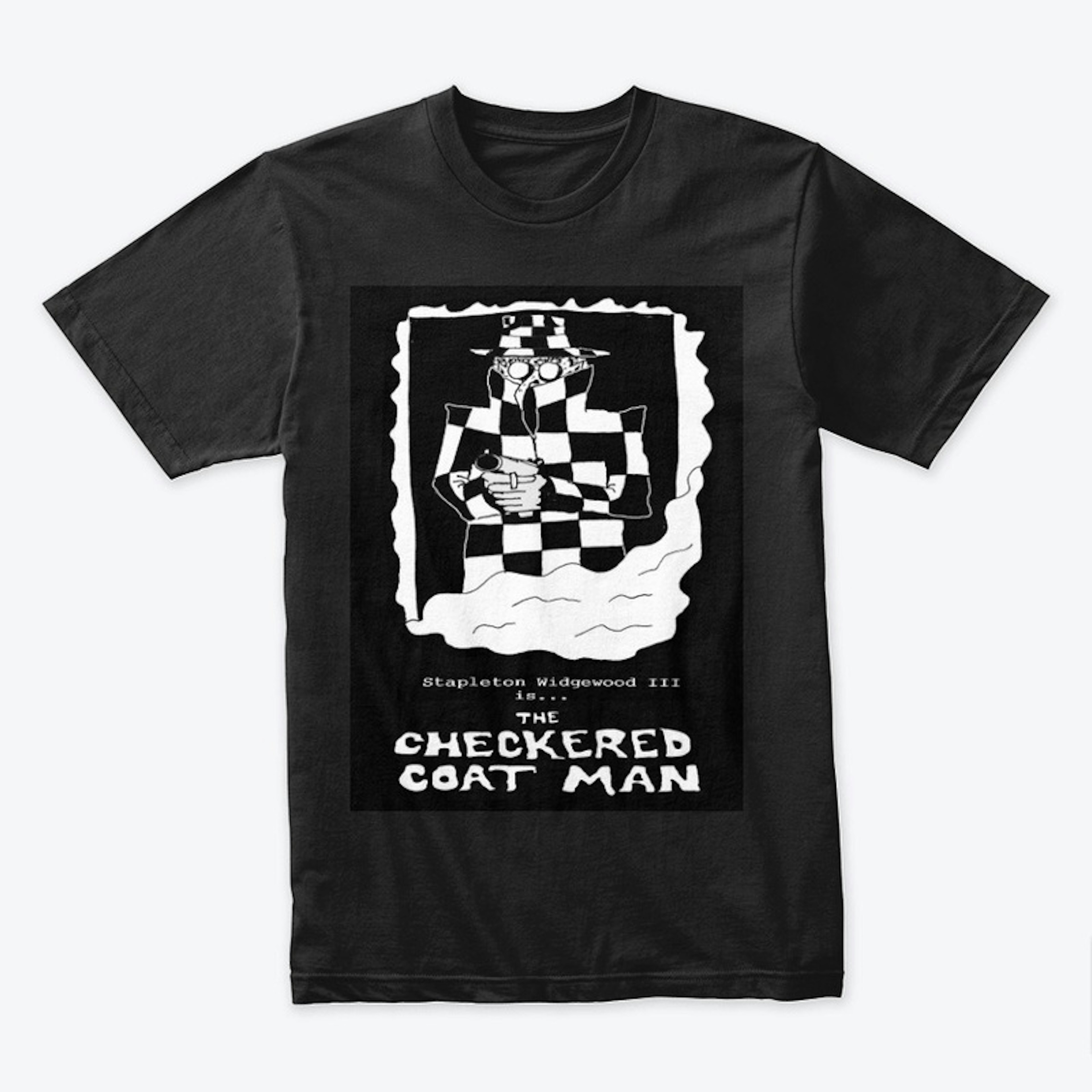 Checkered Coat Man T-shirt #1